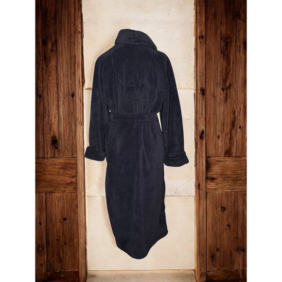 Jasmine Rose Intimates Plush Black Belted Robe - Picture 3 of 11